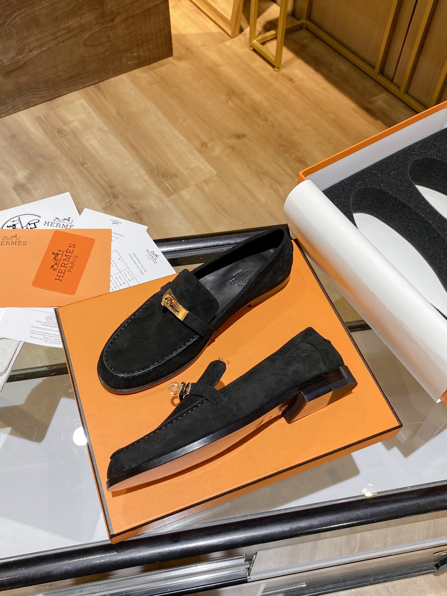 Hermes Destin Loafer Black For Women, Women’s Shoes H212116Z 9M360