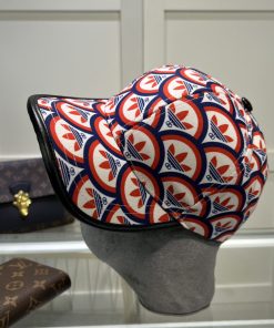 Gucci x Adidas Trefoil Print Baseball Hat Multicolor Gucci Hat 696485 4HAQF 6468