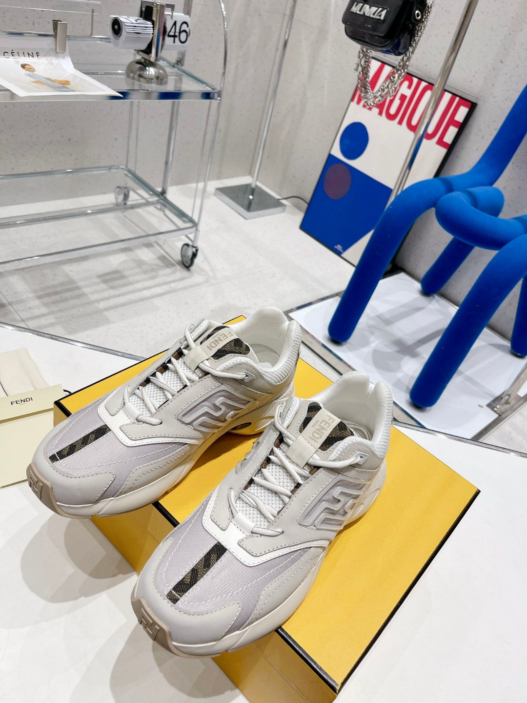 Fendi Nubuck Faster Violet For Men