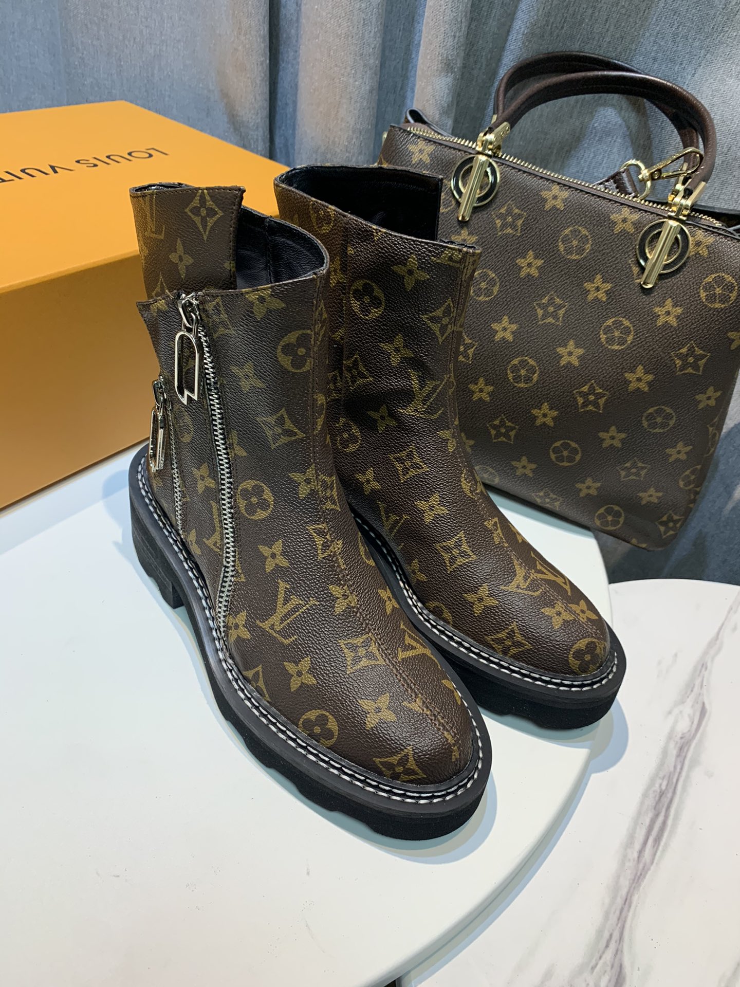 Louis Vuitton Women’s Brand Boot Brown For Women LV