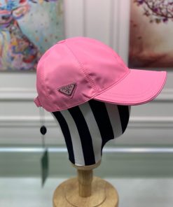 Prada Re-Nylon Baseball Cap Pink Prada Cap