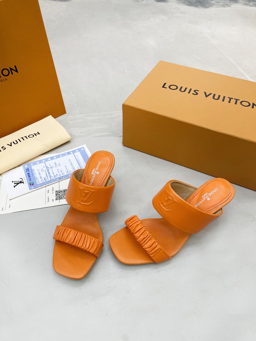 Louis Vuitton Women’s Drapy Mule Orange For Women LV