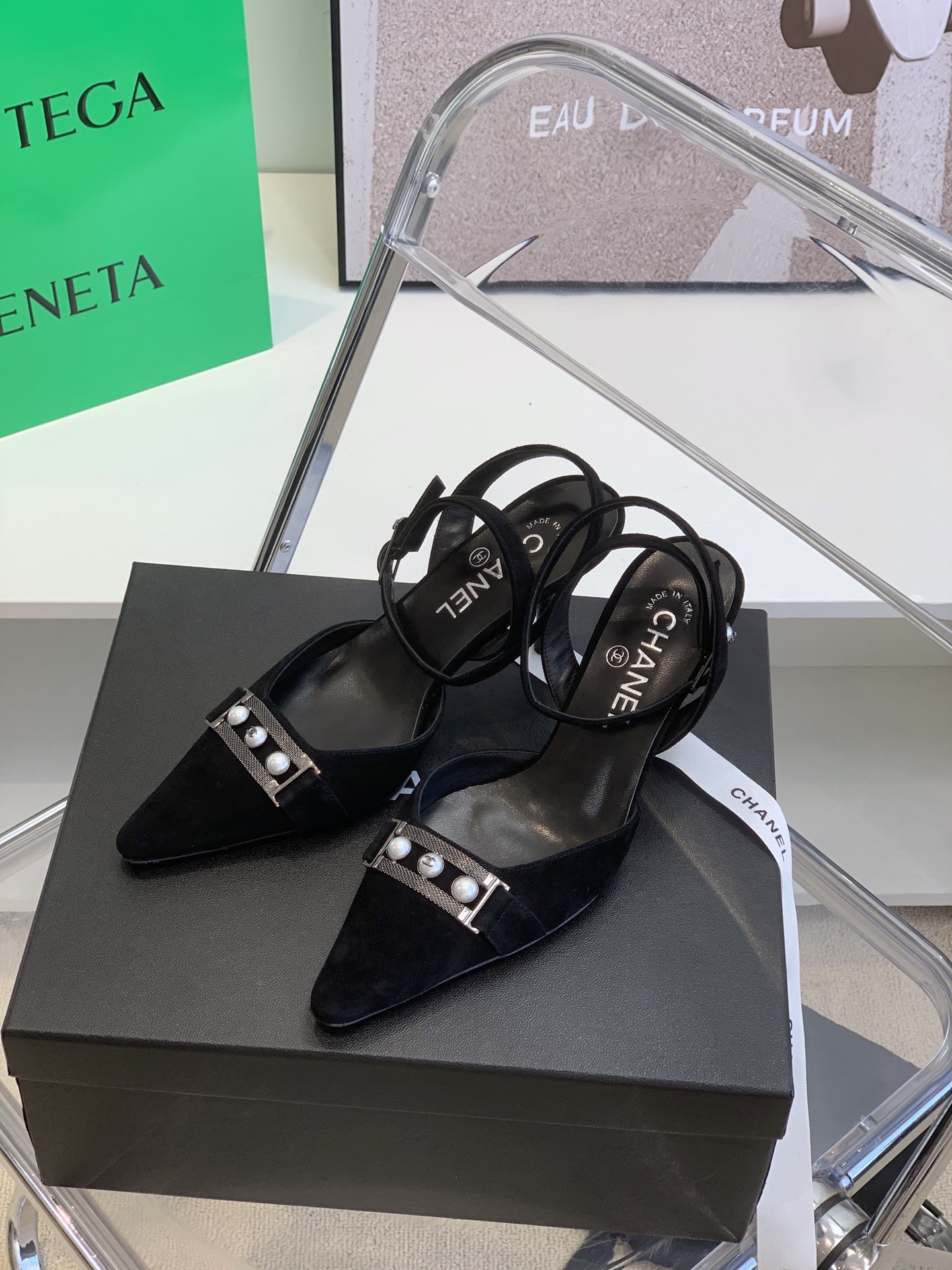 Chanel Slingbacks Black For Women, Women’s Shoes