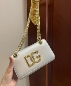 Dolce & Gabbana Polished 3.5 Phone Bag Silver For Women 7.3in/19cm DG