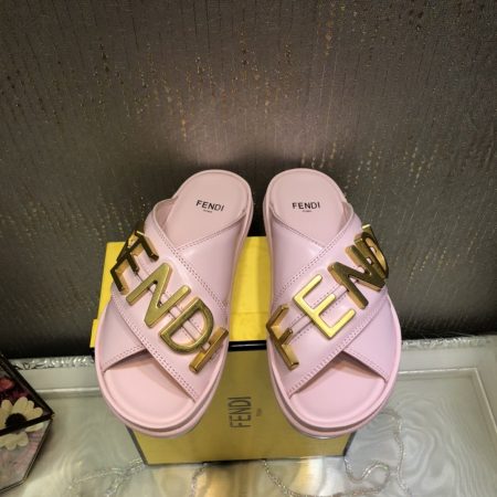 Fendi Fendigraphy Pink Slides For Women 8X8289AI1RF1H1M