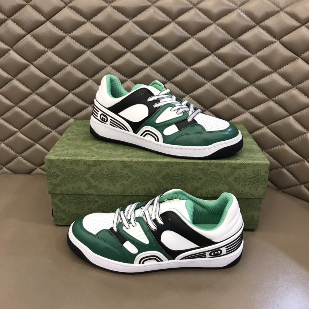 Gucci Men’s Basket Sneaker Dark Green For Men 661308