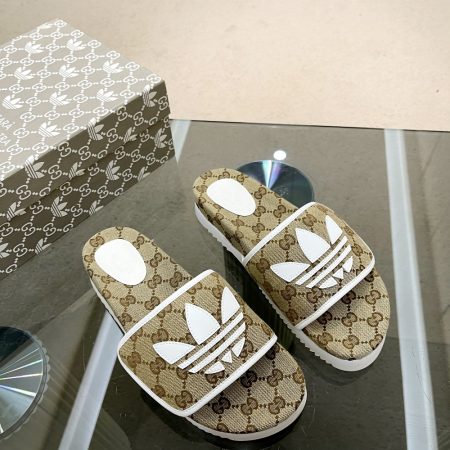 Gucci x Adidas Women’s Gucci Platform Sandal Beige For Women GG