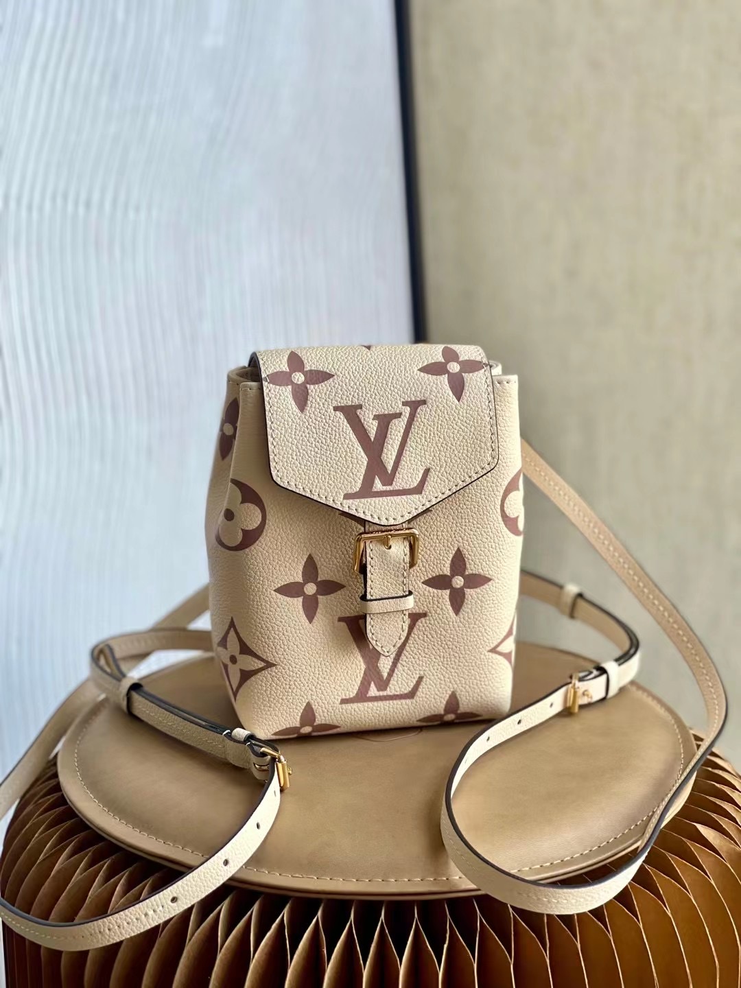 Louis Vuitton Tiny Backpack Monogram Empreinte Cream For Women, Women’s Bags 19cm LV M80738