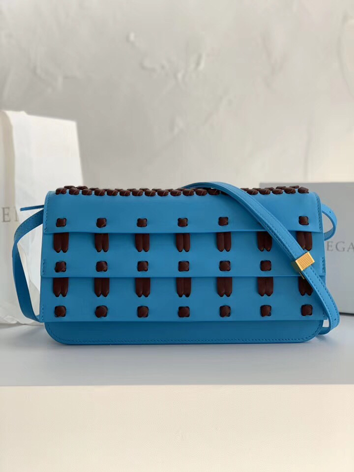 Bottega Veneta Shoulder Bag Blue, For Women, Women’s Bags 11in/28cm