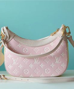 Louis Vuitton Bagatelle BB Monogram Empreinte Beige / Pink / Yellow For Women, Women’s Handbags, Shoulder And Crossbody Bags 22cm/8.7in LV M46113