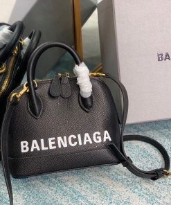 Balenciaga Ville Mini Handbag In Black, For Women, Women’s Bags 4.7in/12cm