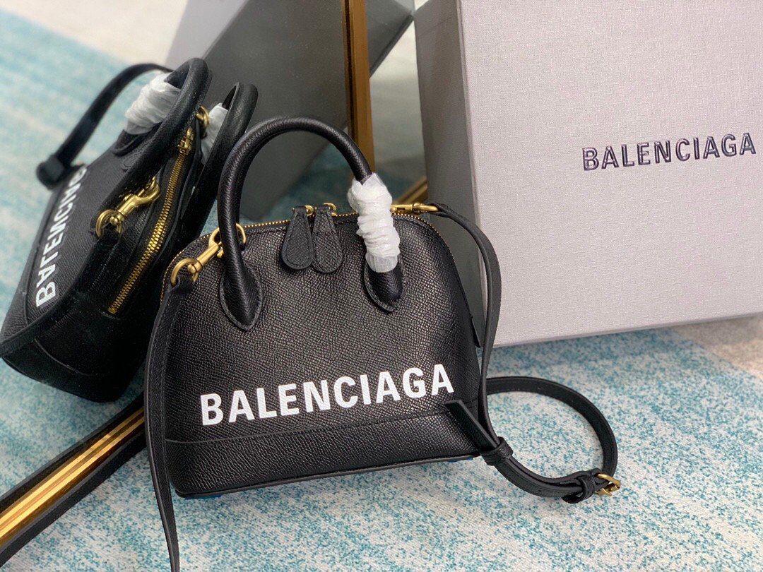 Balenciaga Ville Mini Handbag In Black, For Women, Women’s Bags 4.7in/12cm