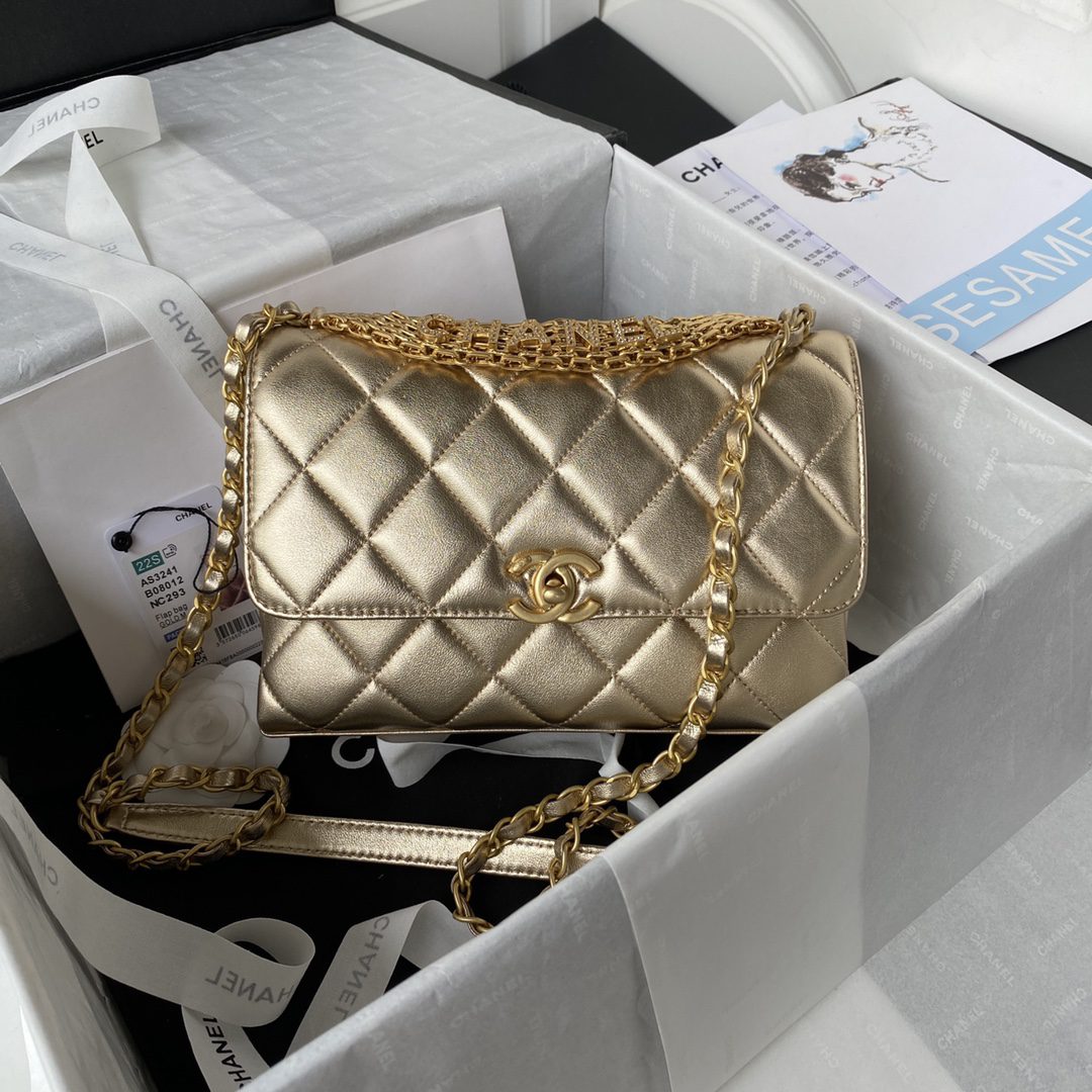 Chanel Flap Bag Small Gold Bag For Women 15cm/6in