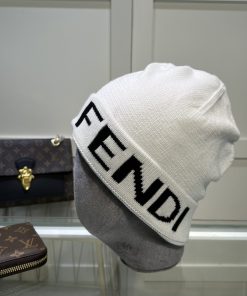 Fendi Beanie In White