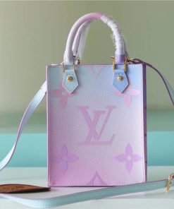 Louis Vuitton Petit Sac Plat Bag In Monogram Canvas For Women 17cm/6.7 Inches Sunrise Pastel LV M81341