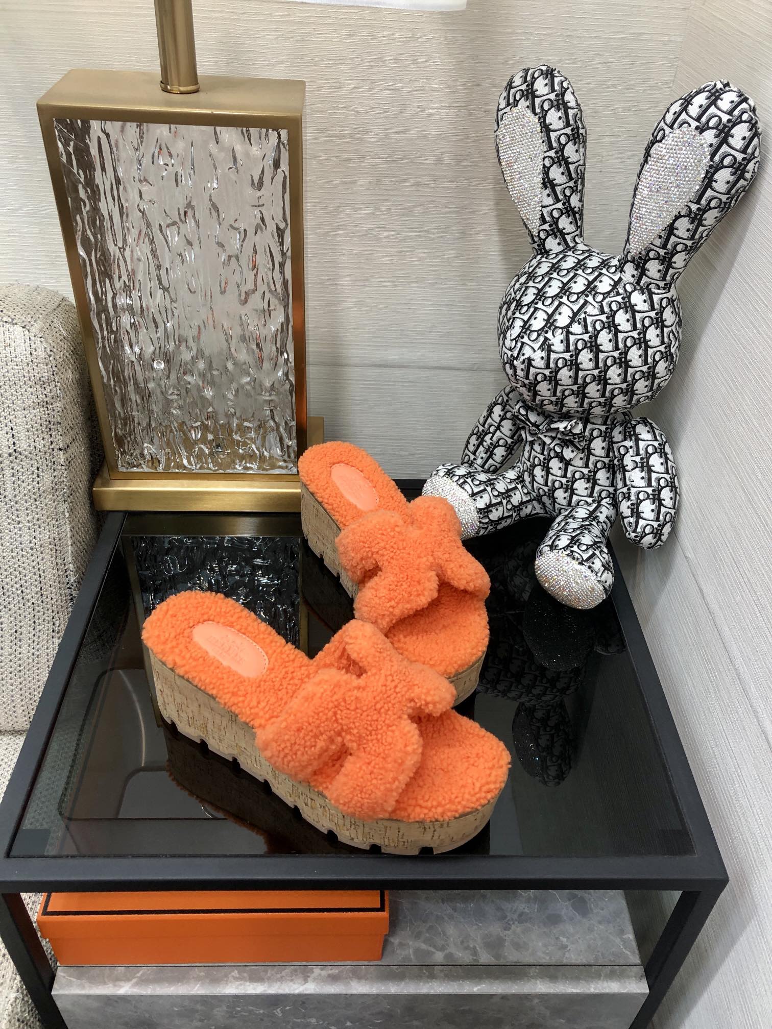 Hermes Figari Sandal Orange For Women