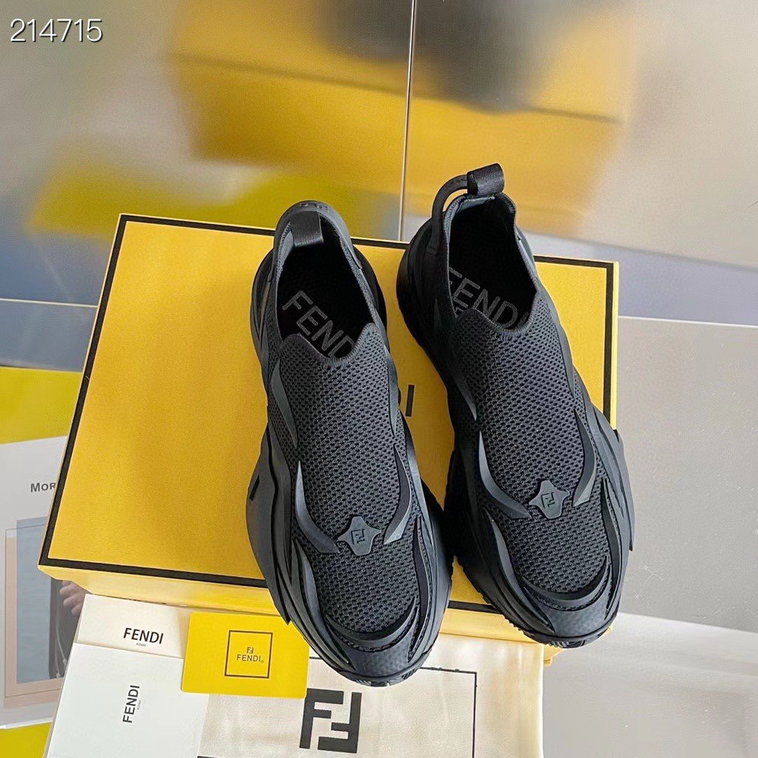 Fendi Flow Black Sneakers For Men 7E1504AHI8F0ABB