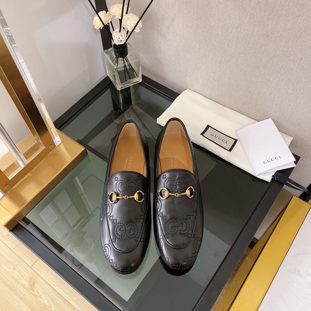 Gucci Women’s Gucci Jordaan Loafer Black For Women Gucci ‎699903 BKO60 1000