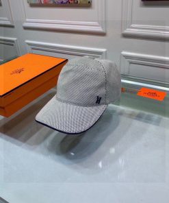 Hermes Davis H Primavera Cap Grey Hermes Cap