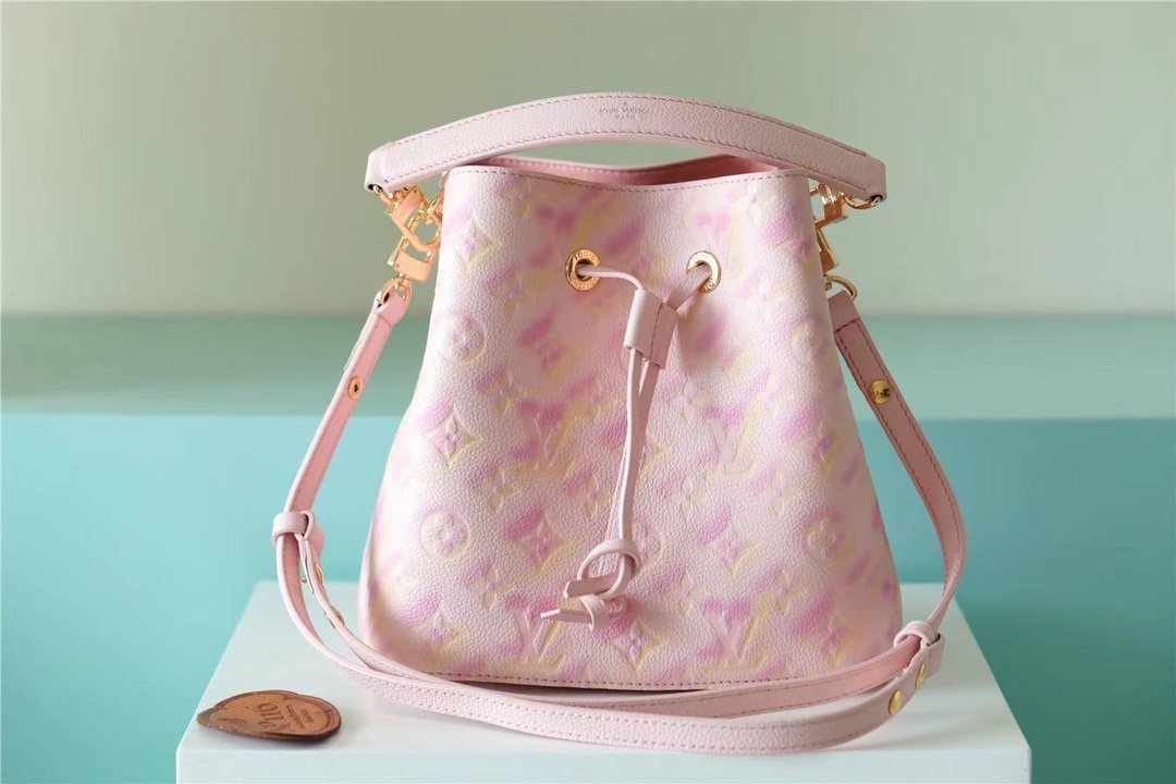 Louis Vuitton NeoNoe BB Monogram Empreinte Pink For Women, Women’s Handbags, Shoulder And Crossbody Bags 7.9in/20cm LV 