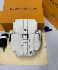 Louis Vuitton Christopher XS Taurillon White For Men, Men’s Bags, Shoulder And Crossbody Bags 7.7in/19.5cm LV