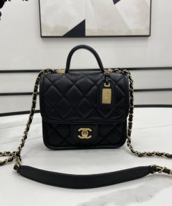 Chanel 22K Flap Bag Black For Women, Women’s Bags 8.1in/20.5cm