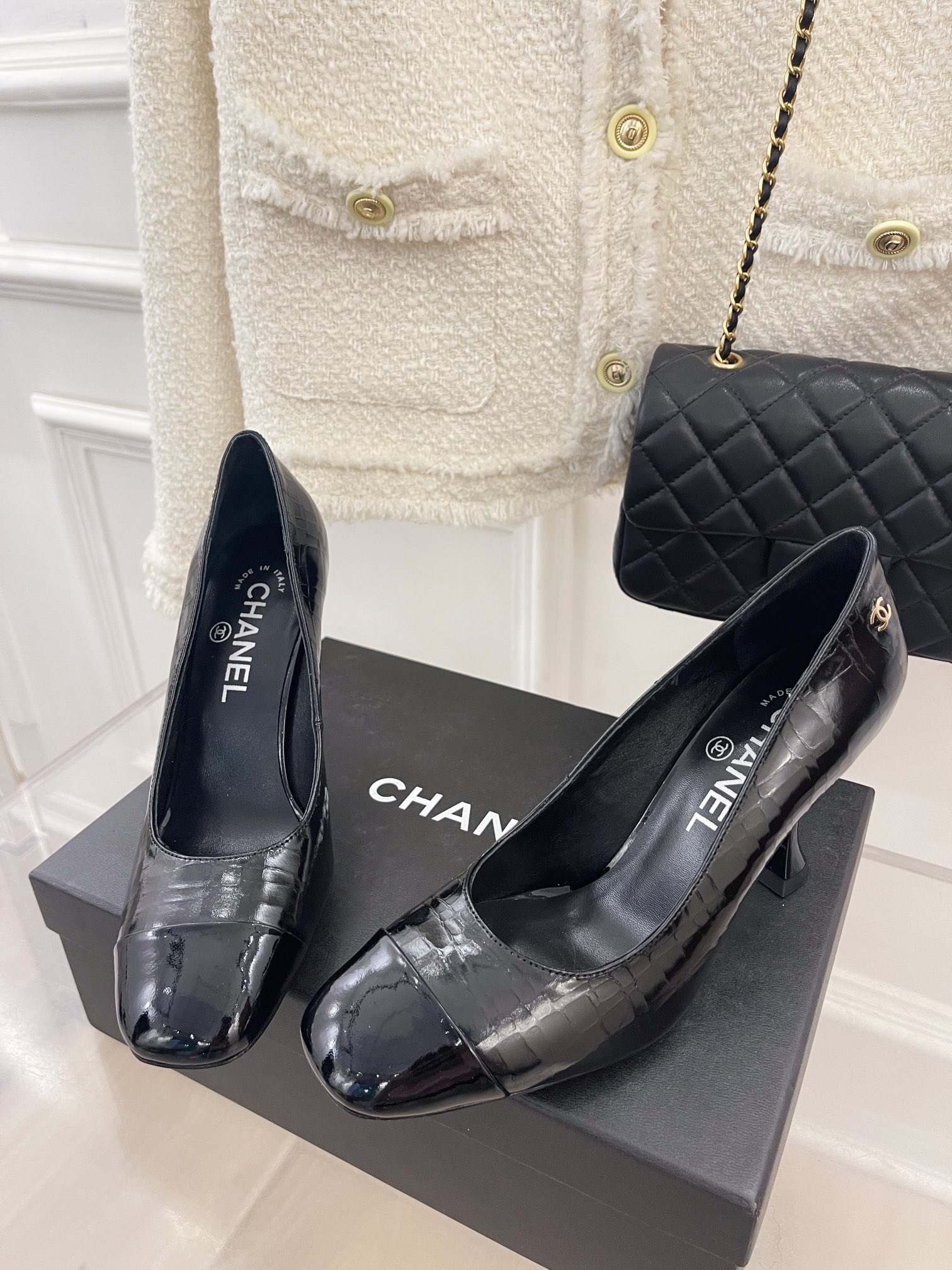 Chanel Women’s Pump & Grosgrain Black For Women