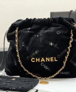 Chanel Medium Chanel 22 Handbag Black For Women, Women’s Bags 16.4in/42cm AS3261 B09102 94305