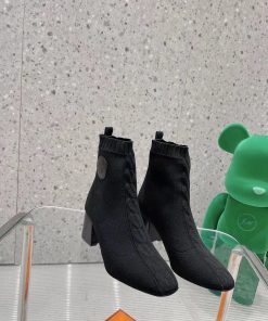 Hermes Volver 60 Ankle Boot Black For Women 2.4in/6cm H192034Z 02375
