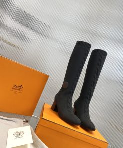Hermes Fontaine 60 Boot Black For Women H222097Z 02375