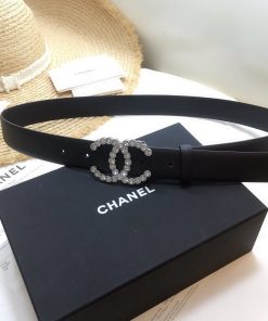 Chanel Belt With Beaded Buckle Black