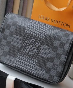 Louis Vuitton Studio Messenger Damier Graphite Gray For Men, Men’s Bags, Shoulder And Crossbody Bags 9.3in/25.3cm LV N50013