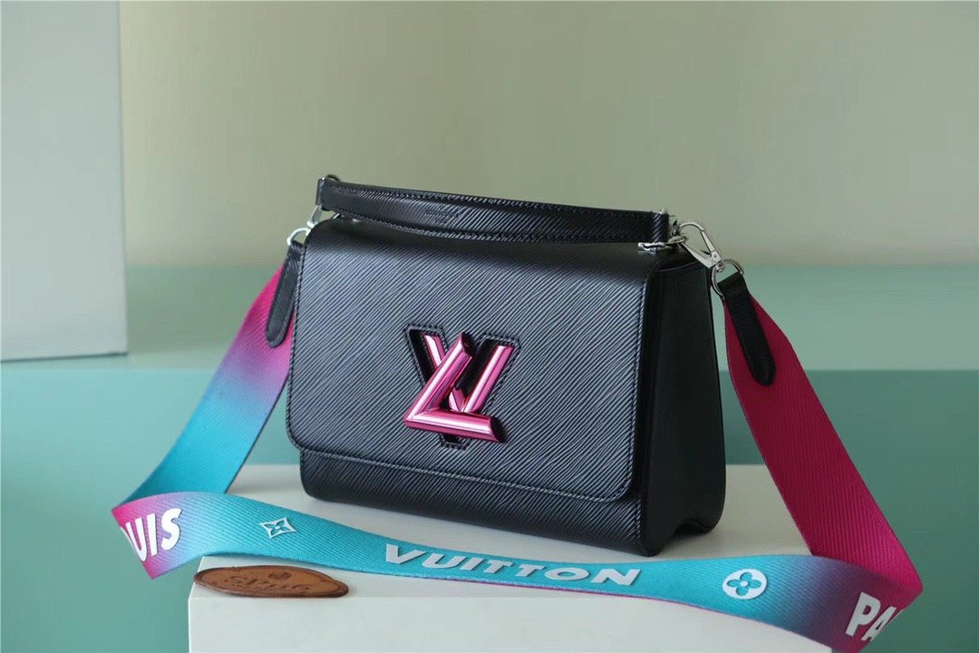 Louis Vuitton Twist MM Bag, Shoulder and Cross Body Bags For Women Black 9.1in/23cm LV M59416
