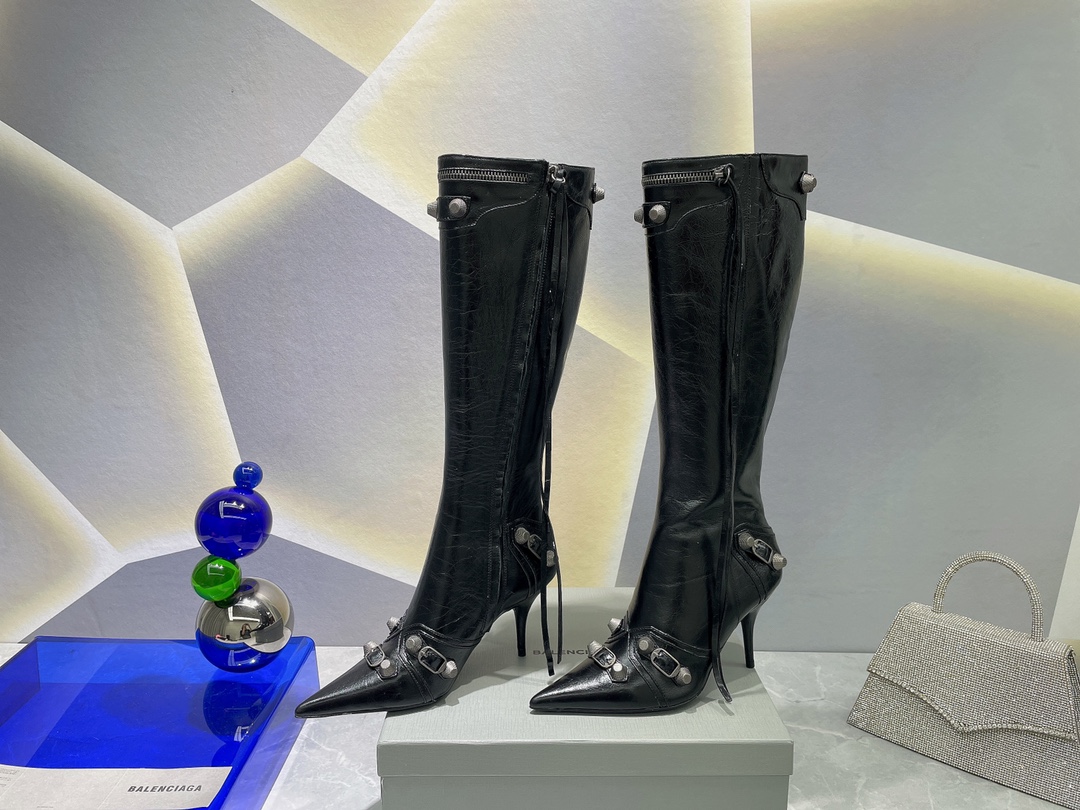 BALENCIAGA Cagole Boot Black For Women 694395WAD4E1081