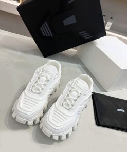 Prada Cloudbust Thunder Sneakers White For Women Prada  1E819L_3KR2_F0009_F_050