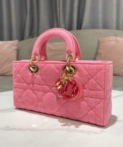 Christian Dior Lady D-Joy Bag Pink, For Women Women’s Handbags 26cm/10in CD M0540WTJA_M929
