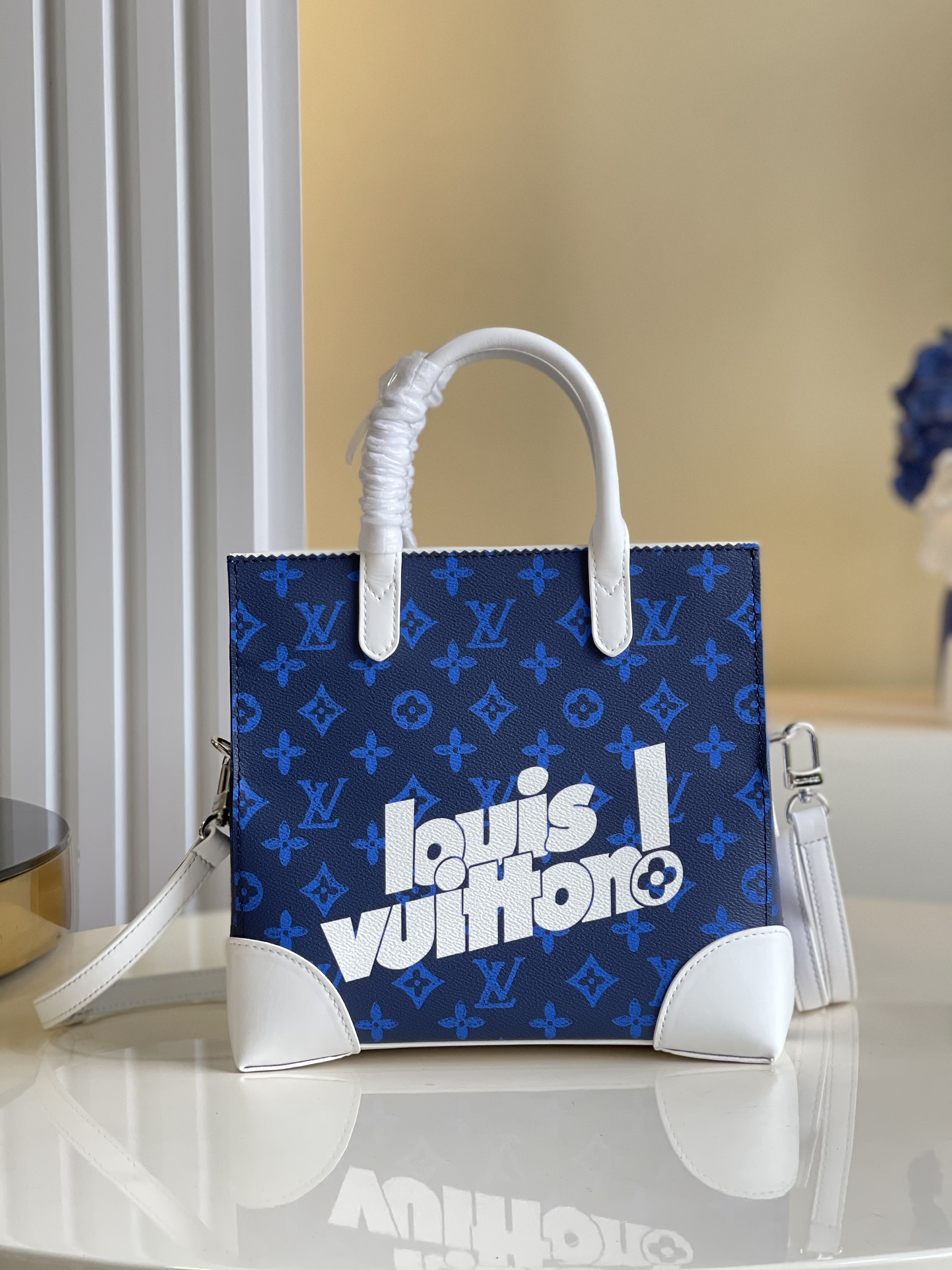 Louis Vuitton Litter Bag Vintage Monogram Canvas Blue By Virgil Abloh For Men, Men’s Bags, Shoulder And Crossbody Bags 9.4in/24cm LV
