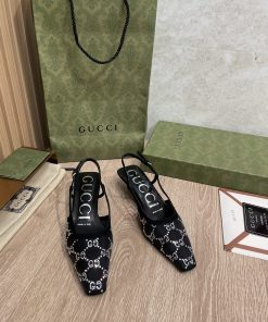 Gucci Women’s Gucci Slingback Pump Fabric For Women GG