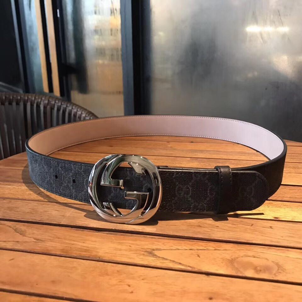 GUCCI Supreme Belt With G Buckle Black, Women Belt ‎411924