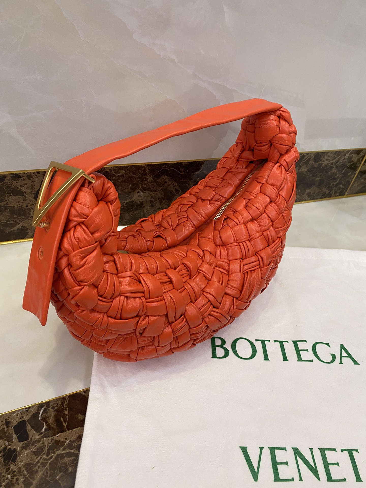Bottega Veneta Banana Orange, For Women, Women’s Bags 13.9in/35.5cm 620917VCQ717566