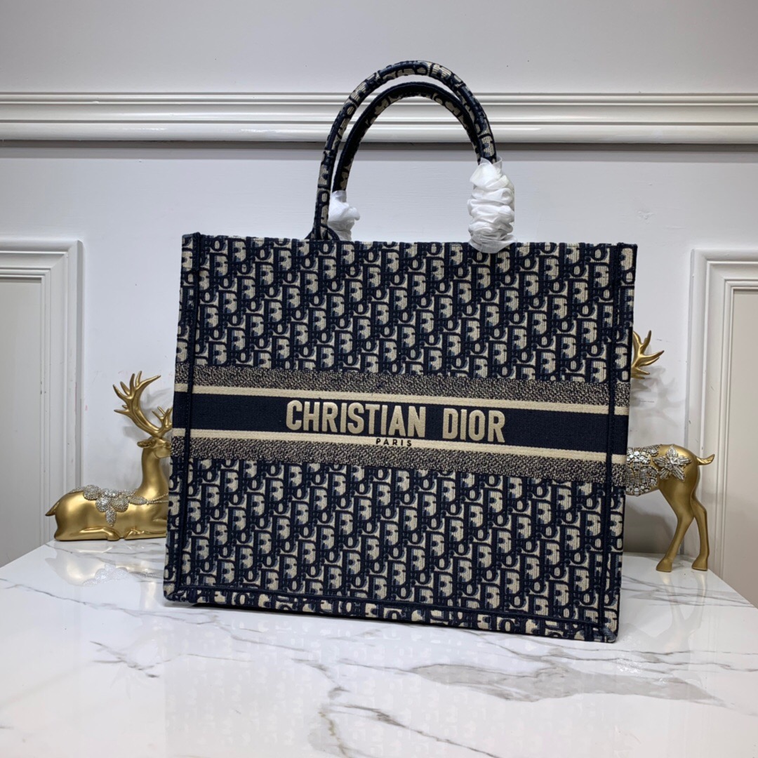 Christian Dior Large Dior Book Tote Brown For Women 16.5in/42cm CD M1286ZRIW