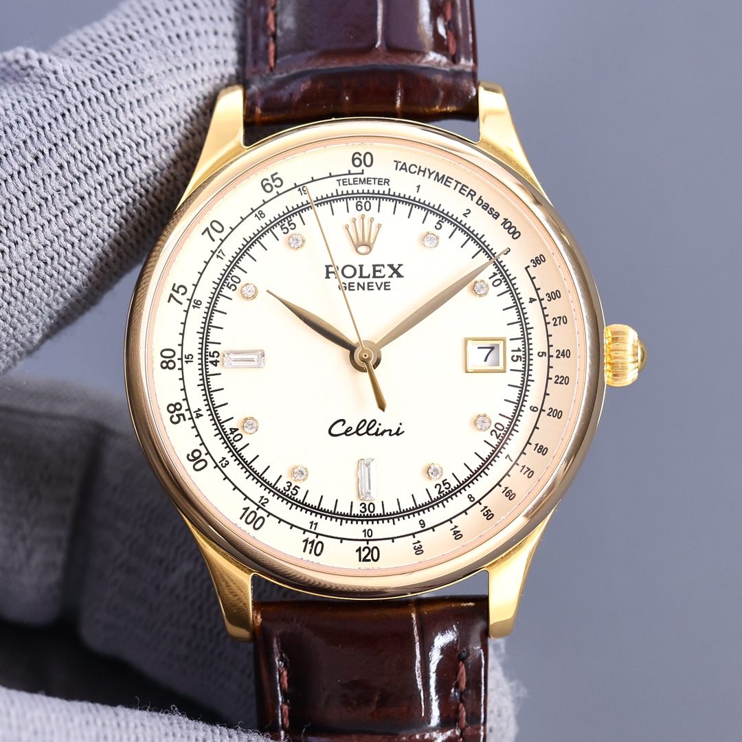 Rolex Geneve Cellini 40mm Gold Toned For Men