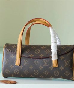 Louis Vuitton Monogram Sonatine Handbag Monogram Canvas For Women Brown 11.4in/29cm LV M51902