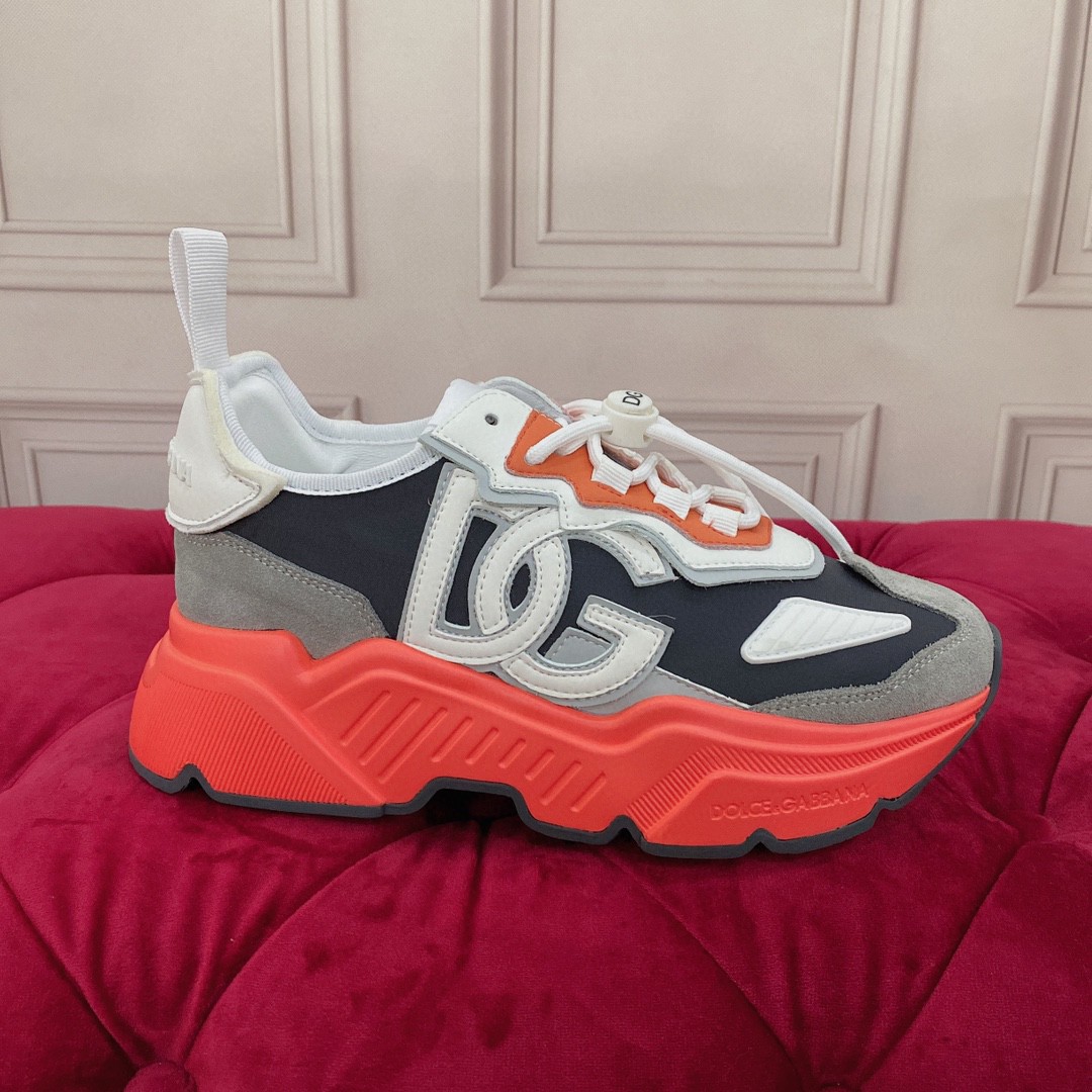 Dolce & Gabbana Mixed-Materials Daymaster Sneakers Multicolor For Men DG Shoes