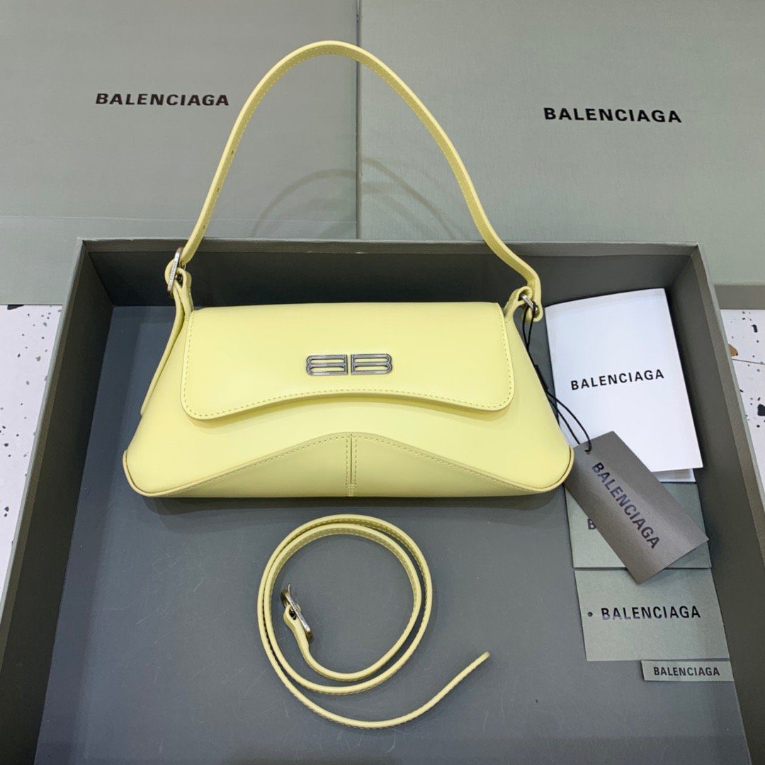 Balenciaga XX Small Flap Bag Box Yellow, For Women, Women’s Bags 10.6in/27cm 6956452109A7408