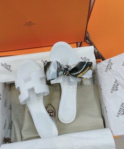 Hermes Oasis Sandal White For Women, Women’s Shoes H151215Z