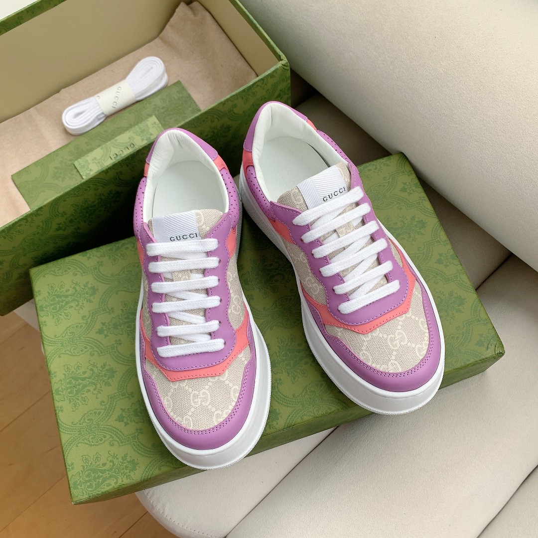 Gucci Men’s Gucci Sneaker Pink And Purple Supreme For Men ‎‎670408 UPG90 5471