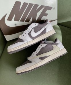 Nike Travis Scott x Air Jordan 1 Low OG ‘Reverse Mocha’ For Men DM7866-162