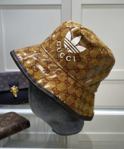 Gucci x Adidas Bucket Hat Brown Gucci Hat ‎696484 4HAP2 7164