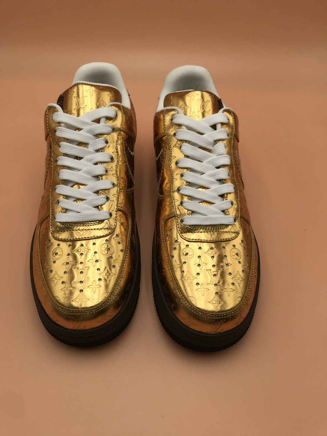 Nike Air Force 1 x Louis Vuitton Gold For Men